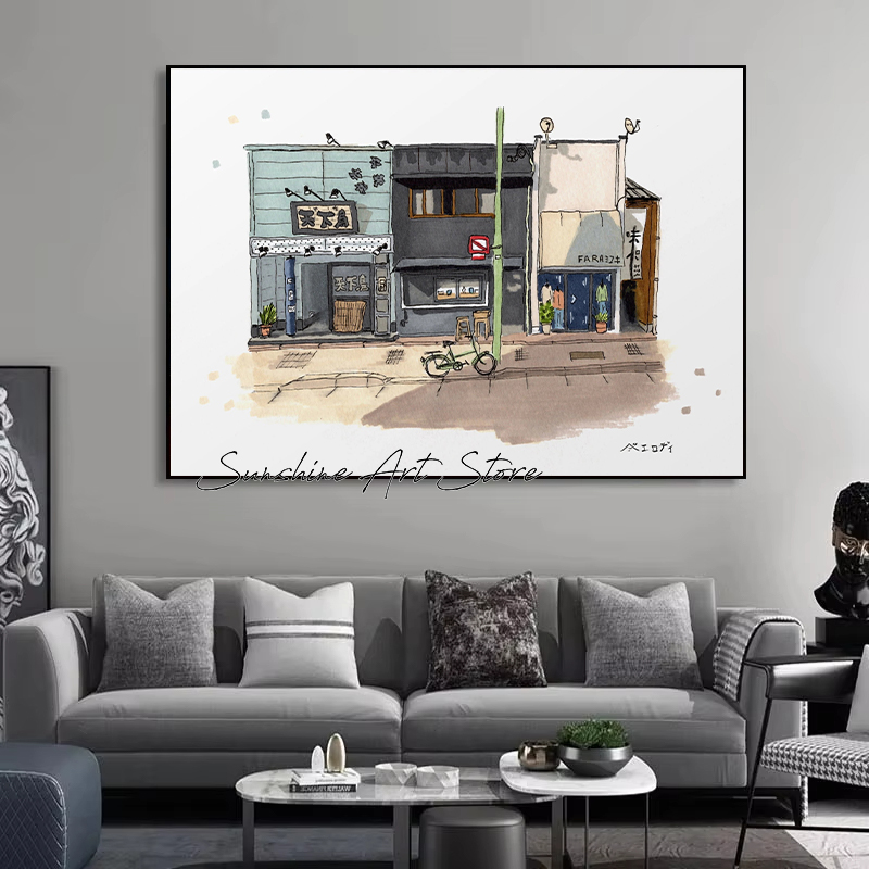 Traditional Japanese Building  - Coffee Tea Poster บทวิจารณ์และราคา