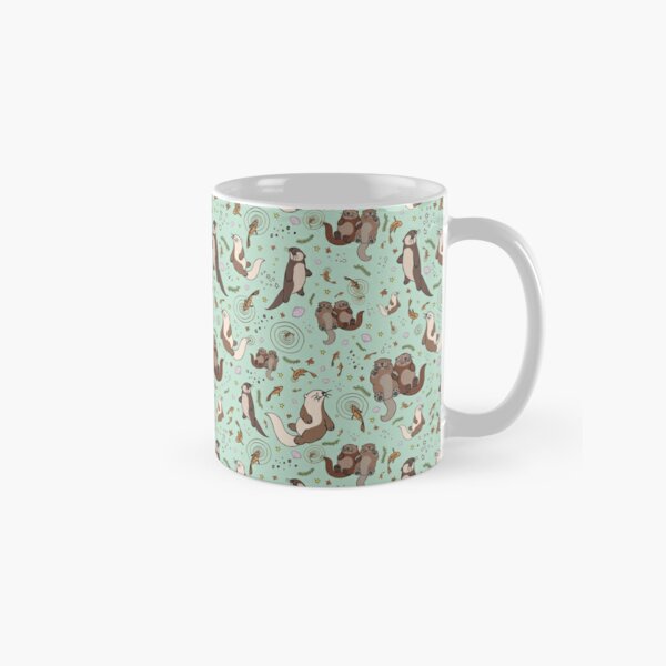 Otters In Blue Classic  Mug Cu - Coffee Tea Images บทวิจารณ์และราคา