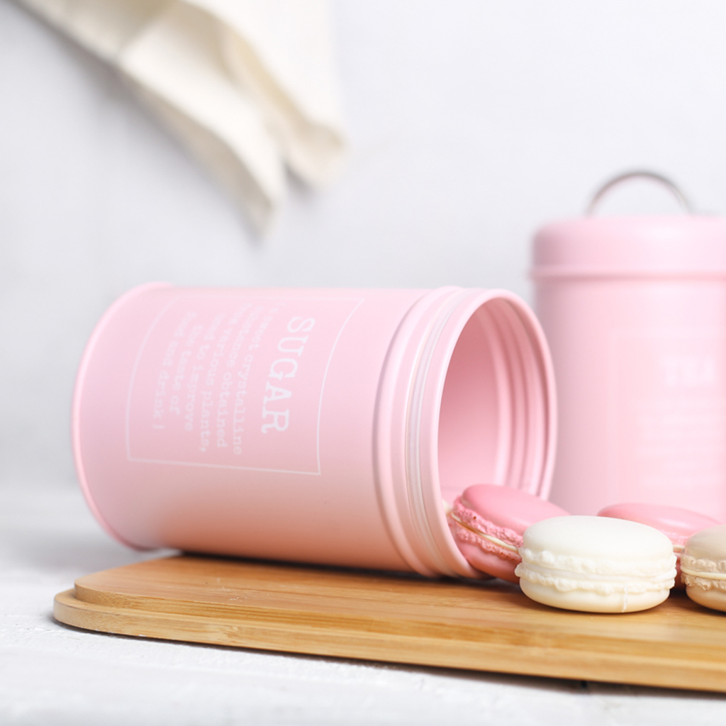 Set of 3 Canister Iron Kitchen - Coffee Tea Sugar Canister Set บทวิจารณ์และราคา