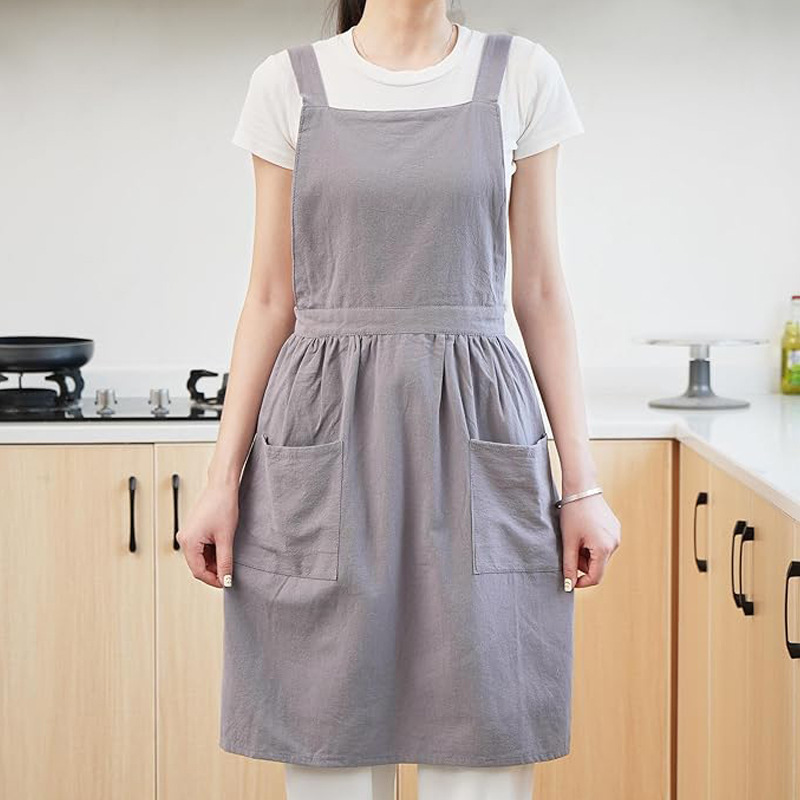 Canvas apron made of cotton su - Coffee Tea For Garden บทวิจารณ์และราคา