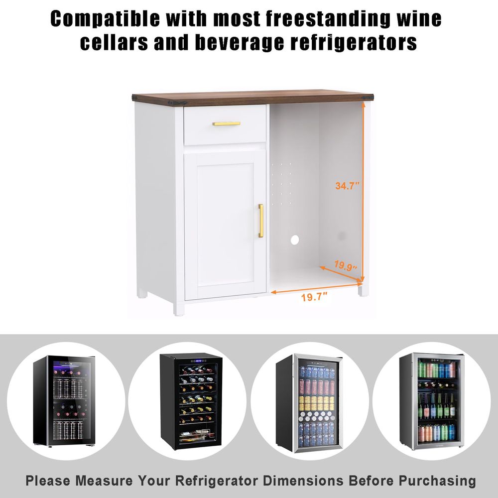 Coffee Bar with Mini Fridge Sp - Coffee & Tea Difabis บทวิจารณ์และราคา